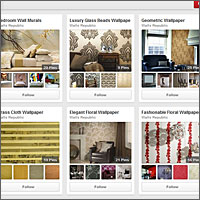 Pinterest User Interface